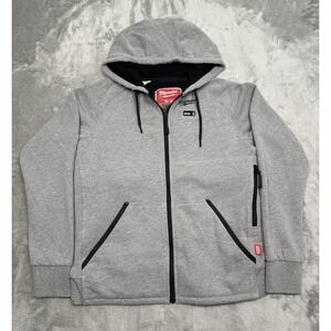 Milwaukee M12 Heated Hoodie Sweatshirt Mens Medium Gray Workwear Jacket Only